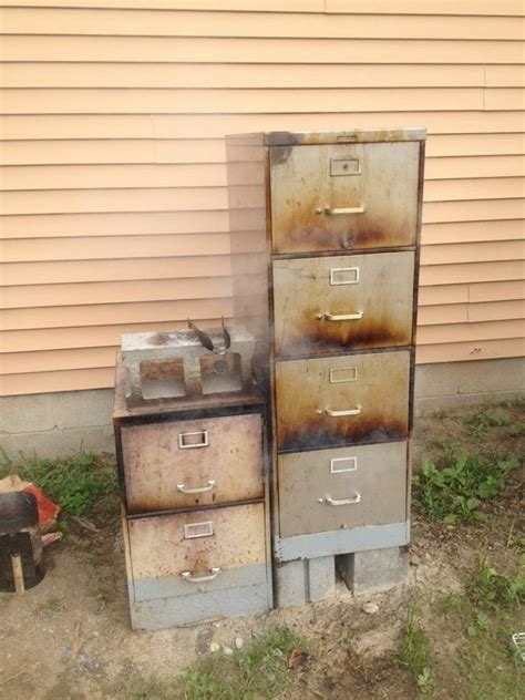 doy firepit out of steel filing cabinet|Build an Old Filing Cabinet Smoker in 7 Effortless Steps.